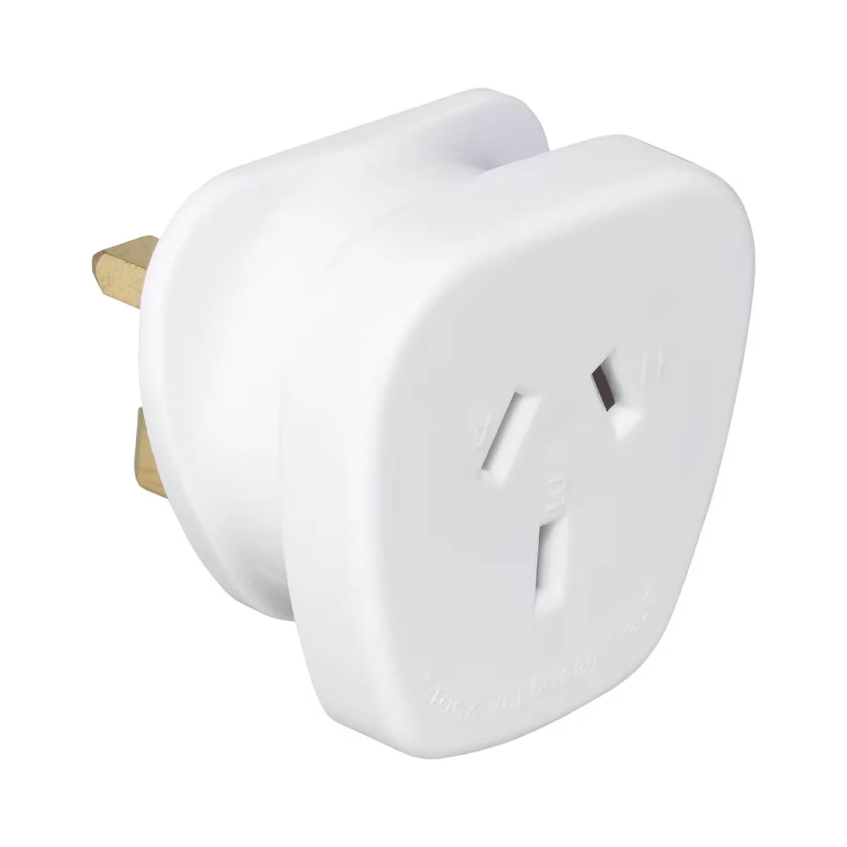 Travel Adaptor AU/NZ Plug To UK Socket Triple Flat Pins Malaysia Singapore Asia