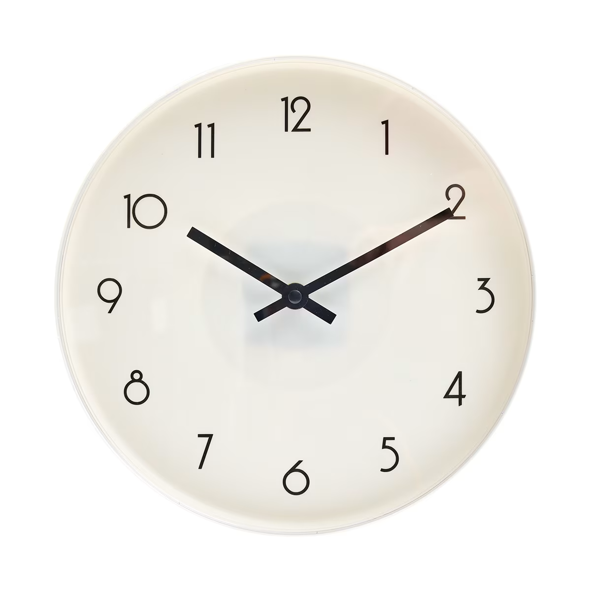 Wall Clock Quartz Round Wall Clock Silent Non-ticking Battery Operated White Au*