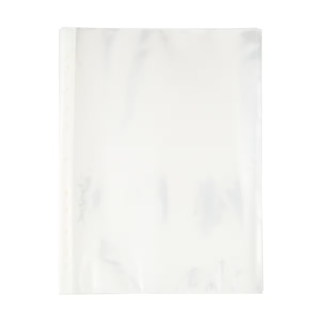 Pack Of 100 Sheet Protectors A4 Clear Plastic Sleeves Page Protectors Stationery