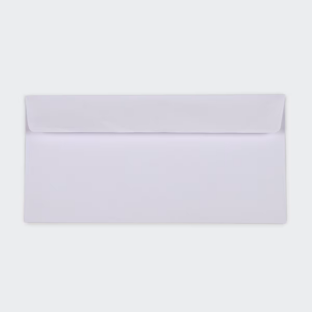 Strong Plain 100 Pack DL Peel and Seal Envelopes - White 11x22cm Free Shipping*