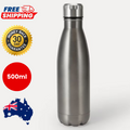 500ml Stainless Steel Water Bottle Graphite Double Wall Insulated Drink Bottle
