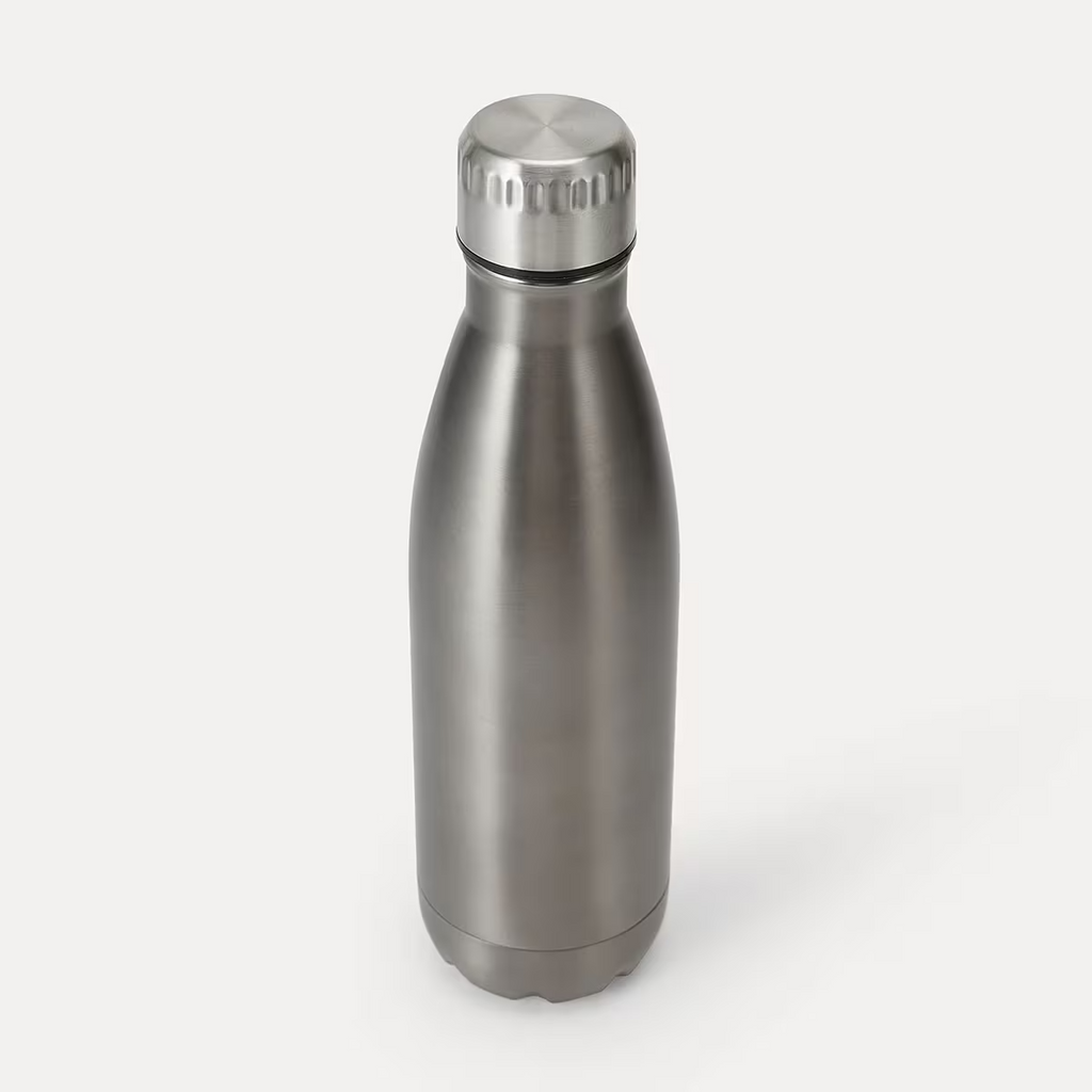 500ml Stainless Steel Water Bottle Graphite Double Wall Insulated Drink Bottle