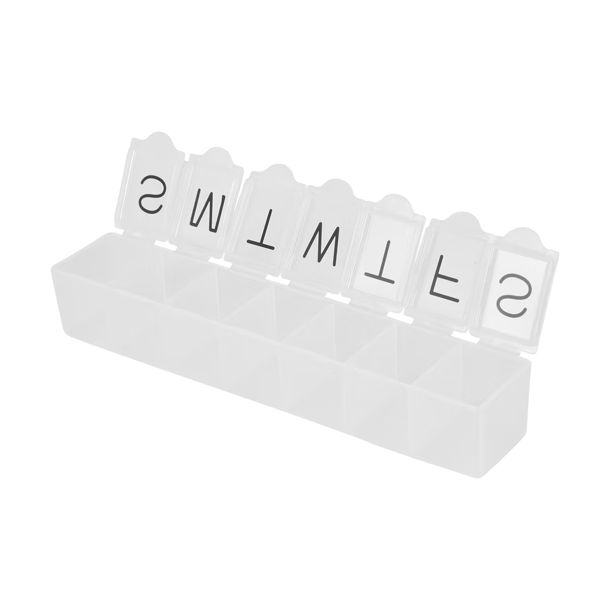 7 Day Pill Organizer Weekly Medicine Storage Box 7 Compartment Travel Container