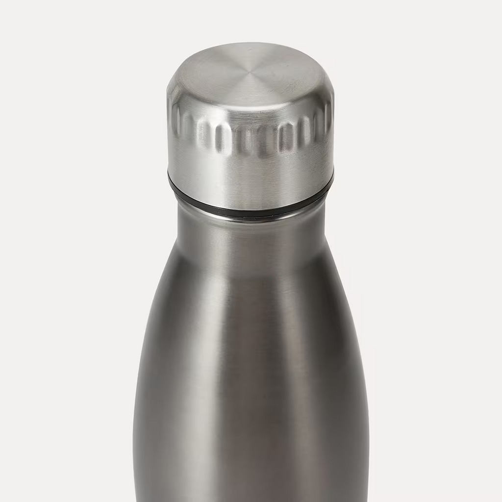 500ml Stainless Steel Water Bottle Graphite Double Wall Insulated Drink Bottle