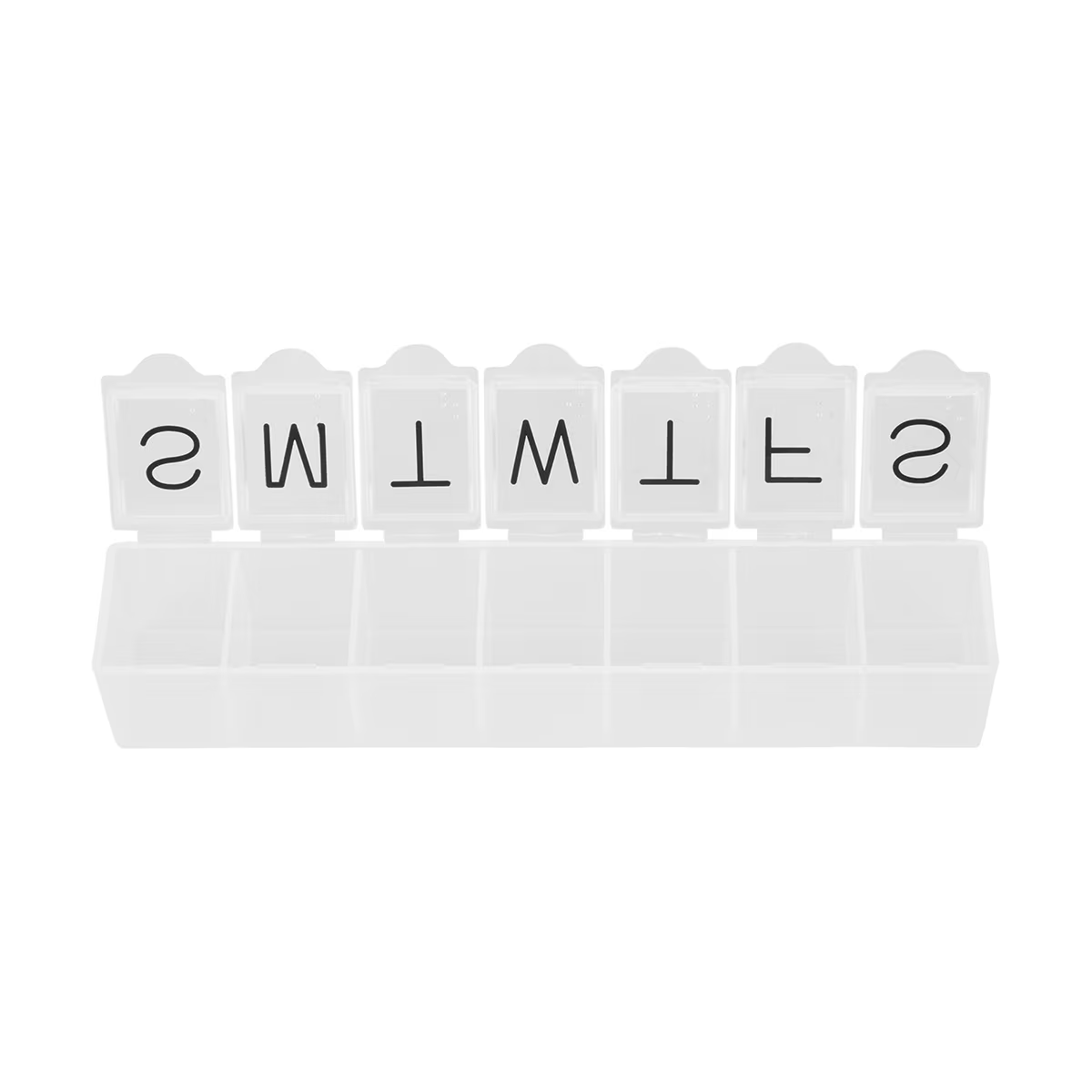 7 Day Pill Organizer Weekly Medicine Storage Box 7 Compartment Travel Container
