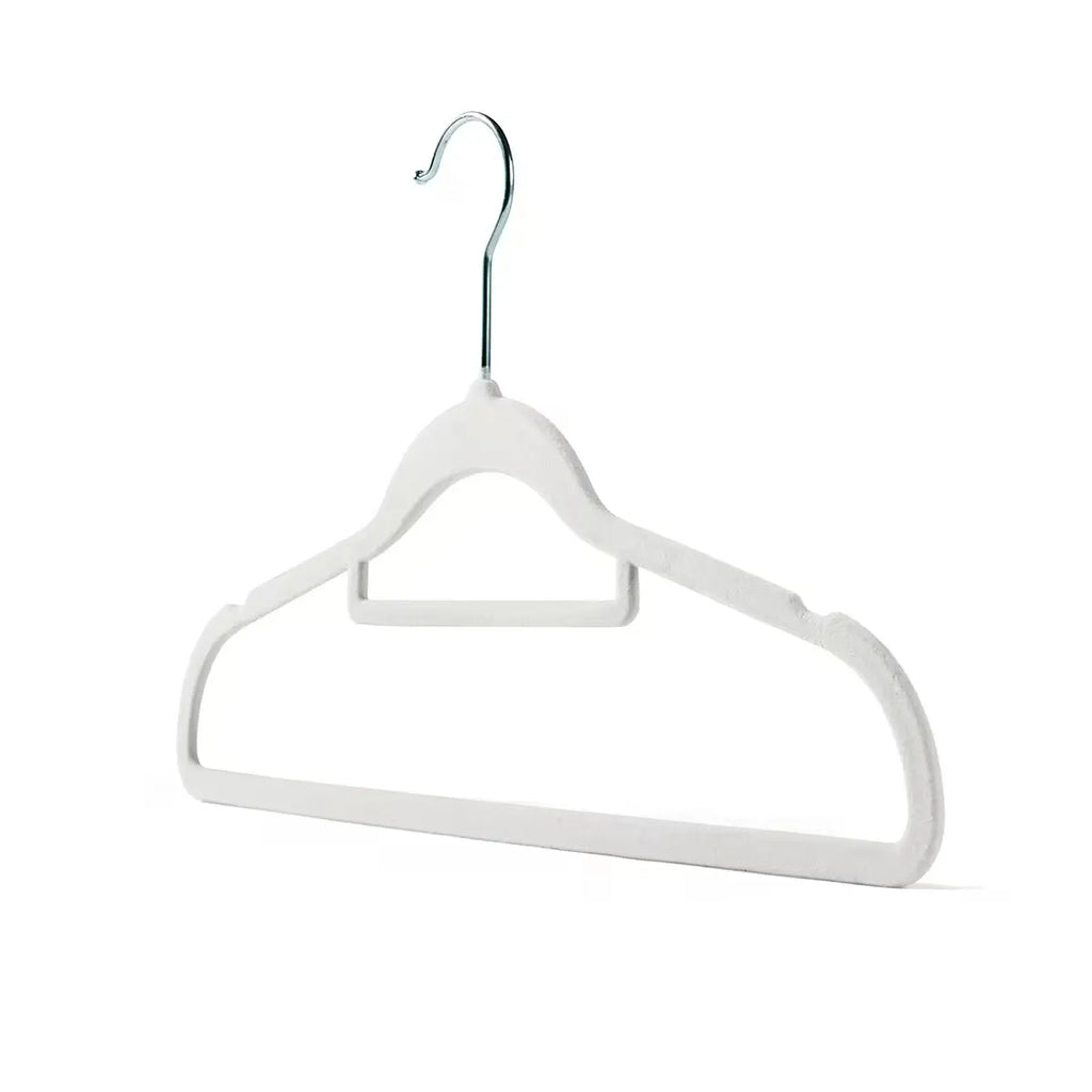 Flocked Hanger Velvet Cloth Hangers Coat Nonslip Hanger Slim Non-Slip Black Bulk