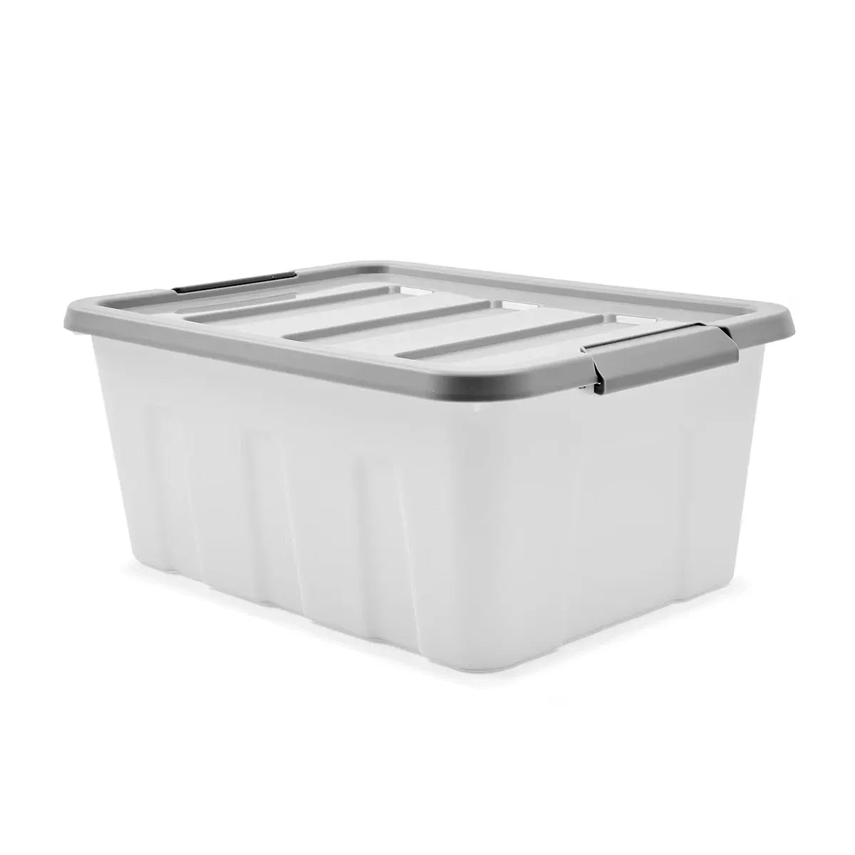 Large Storage Box Heavy Duty Plastic Tub Stackable Lid Organiser Containers Box