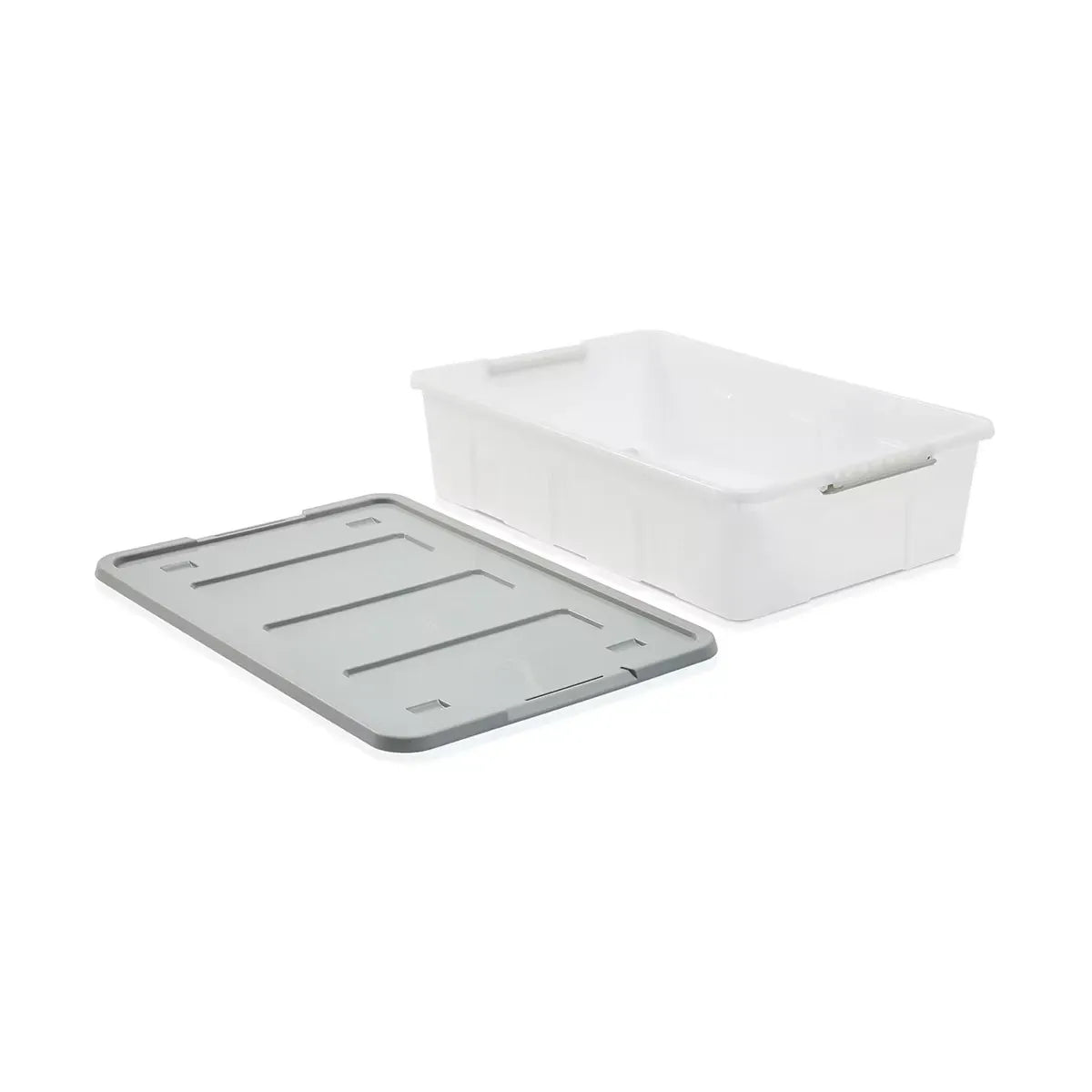 Large Storage Box Heavy Duty Plastic Tub Stackable Lid Organiser Containers Box