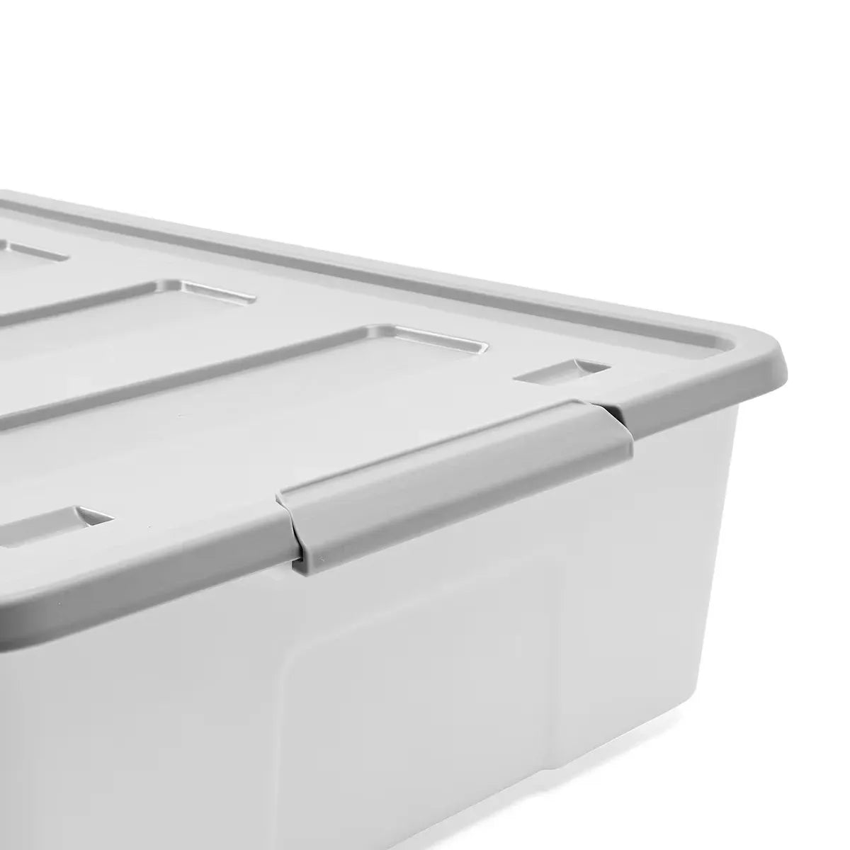 Large Storage Box Heavy Duty Plastic Tub Stackable Lid Organiser Containers Box