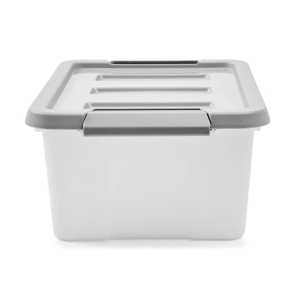 Large Storage Box Heavy Duty Plastic Tub Stackable Lid Organiser Containers Box