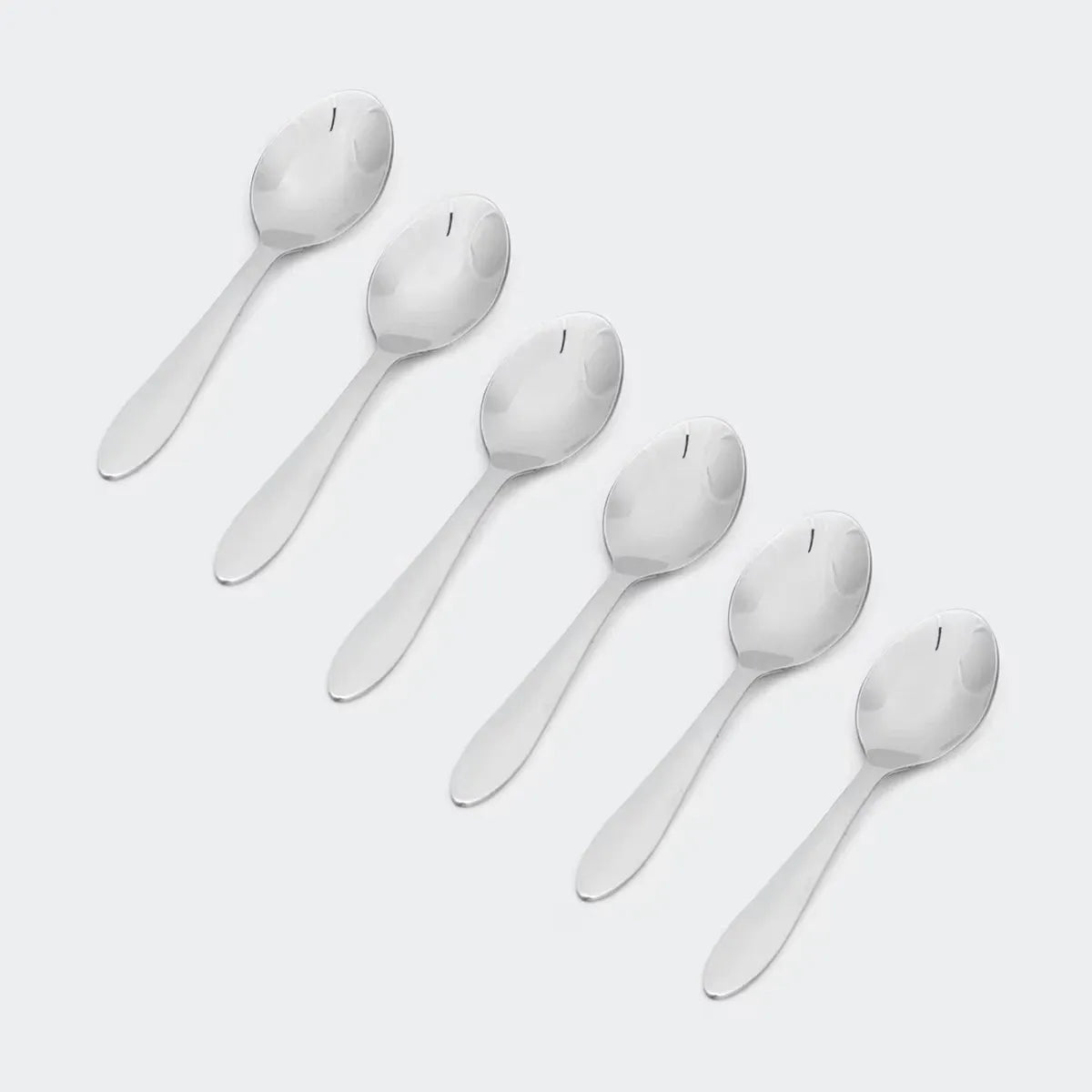 6 Stainless Steel Teaspoons Dining Cutlery Stirring Spoon Measuring Best Spoon