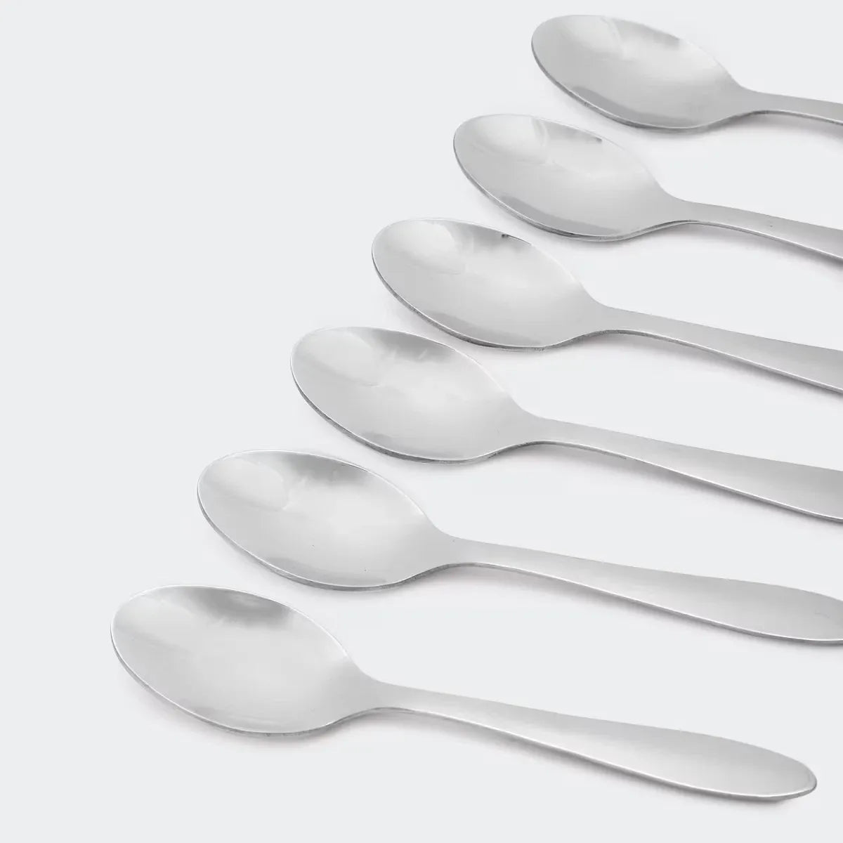 6 Stainless Steel Teaspoons Dining Cutlery Stirring Spoon Measuring Best Spoon