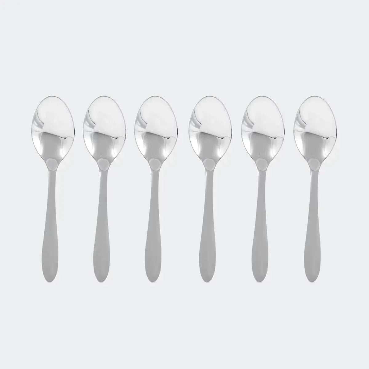 6 Stainless Steel Teaspoons Dining Cutlery Stirring Spoon Measuring Best Spoon