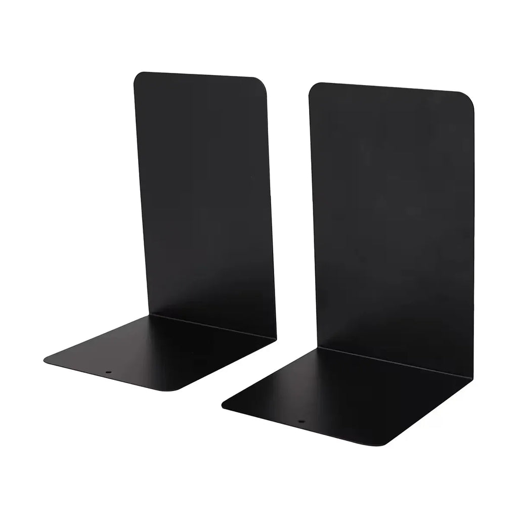 1 Pair Heavy Duty Metal Bookends Decorative Book Ends Office Stationery Hold