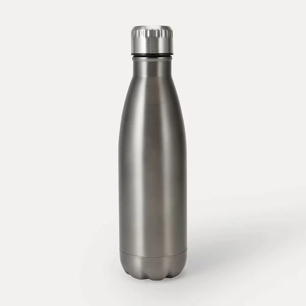 500ml Stainless Steel Water Bottle Graphite Double Wall Insulated Drink Bottle