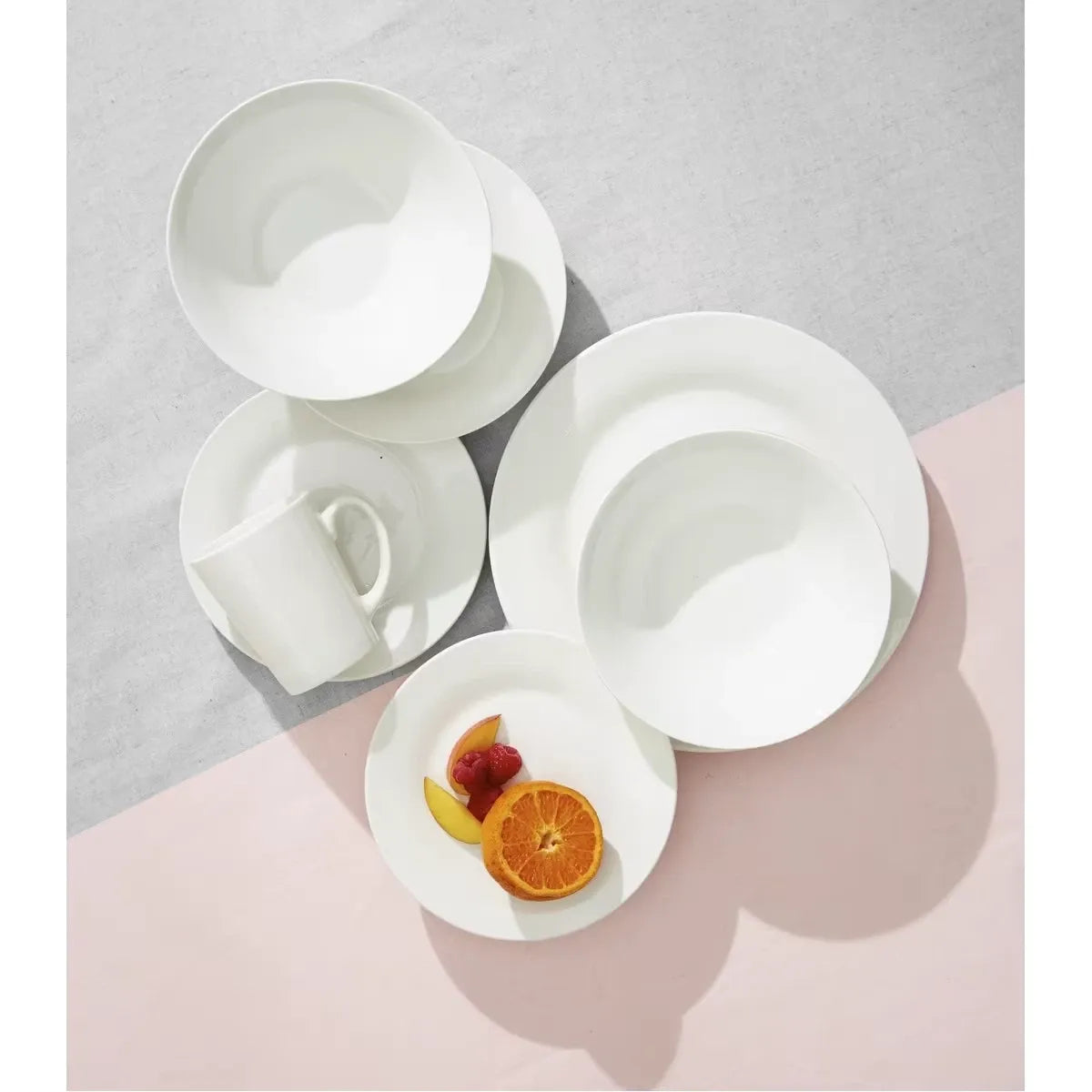 SET OF 6 COFFEE / TEA STANDARD WHITE MUG