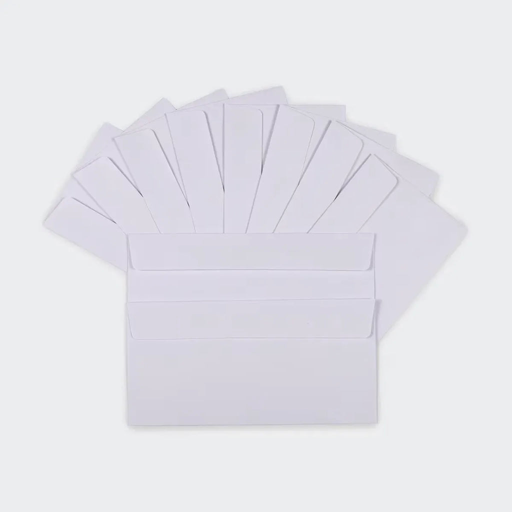 Strong Plain 100 Pack DL Peel and Seal Envelopes - White 11x22cm Free Shipping*