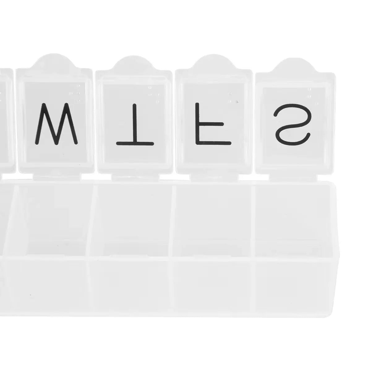7 Day Pill Organizer Weekly Medicine Storage Box 7 Compartment Travel Container