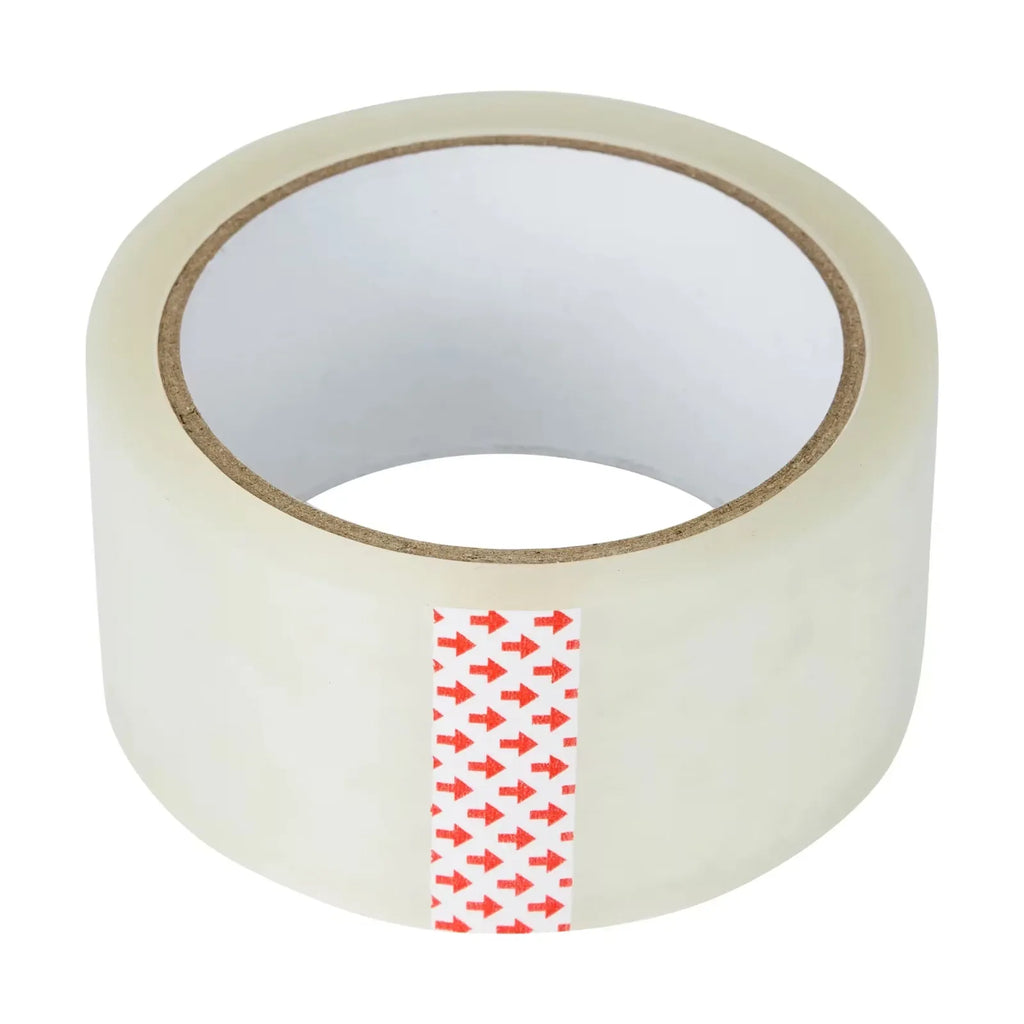 Packing Tape Dispenser Gun+2 Rolls 50m x 4.8mm Clear Tape With Cutter Packaging