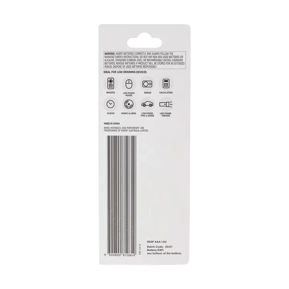 24 Pack Carbon Zinc Batteries AA / AAA Battery Super Long Life Batteries Bulk