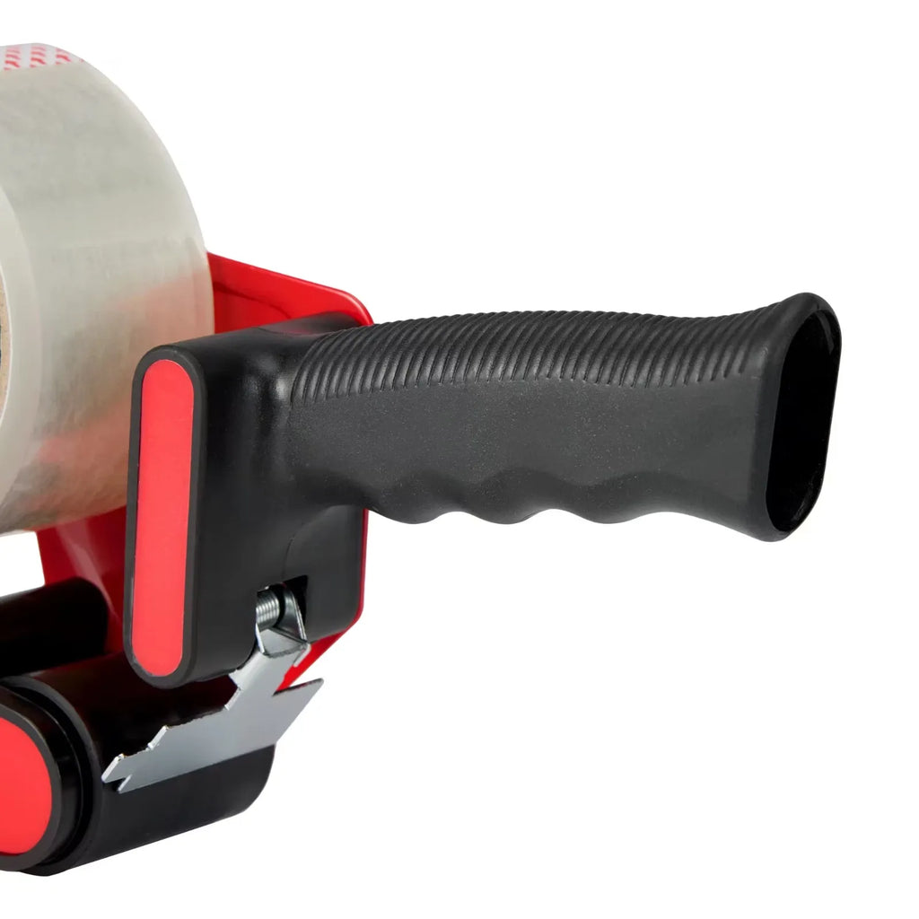 Packing Tape Dispenser Gun+2 Rolls 50m x 4.8mm Clear Tape With Cutter Packaging