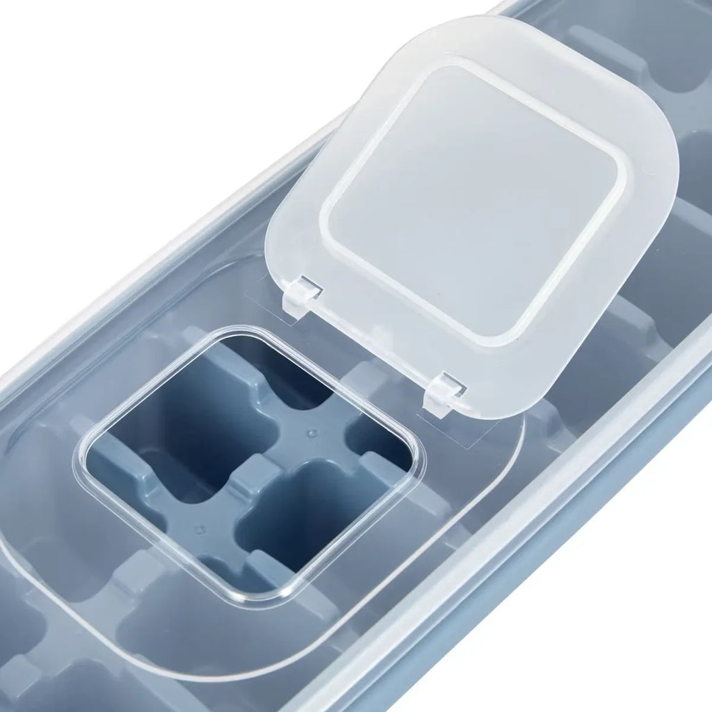 Ice Cube Tray With Lid Assorted Reusable Ice Cube Tray Easy Refill Stackable AUS