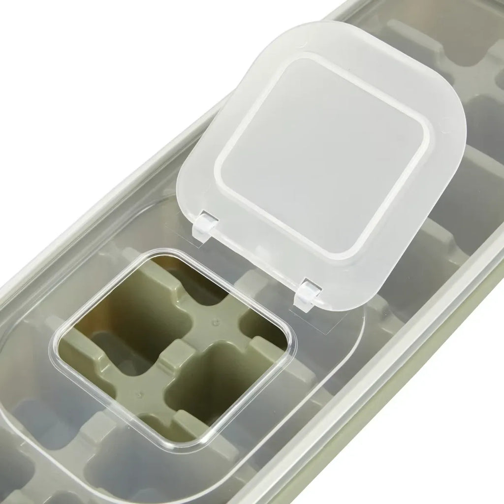 Ice Cube Tray With Lid Assorted Reusable Ice Cube Tray Easy Refill Stackable AUS