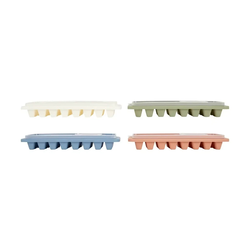 Ice Cube Tray With Lid Assorted Reusable Ice Cube Tray Easy Refill Stackable AUS