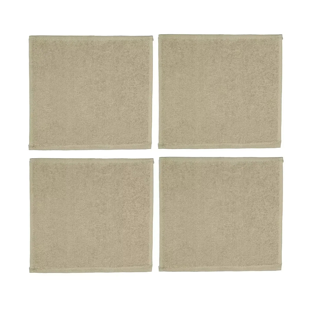 4 Pack Face Washers 100% Cotton Bath Face Towel Soft 30 x 30cm Bulk Face Washers