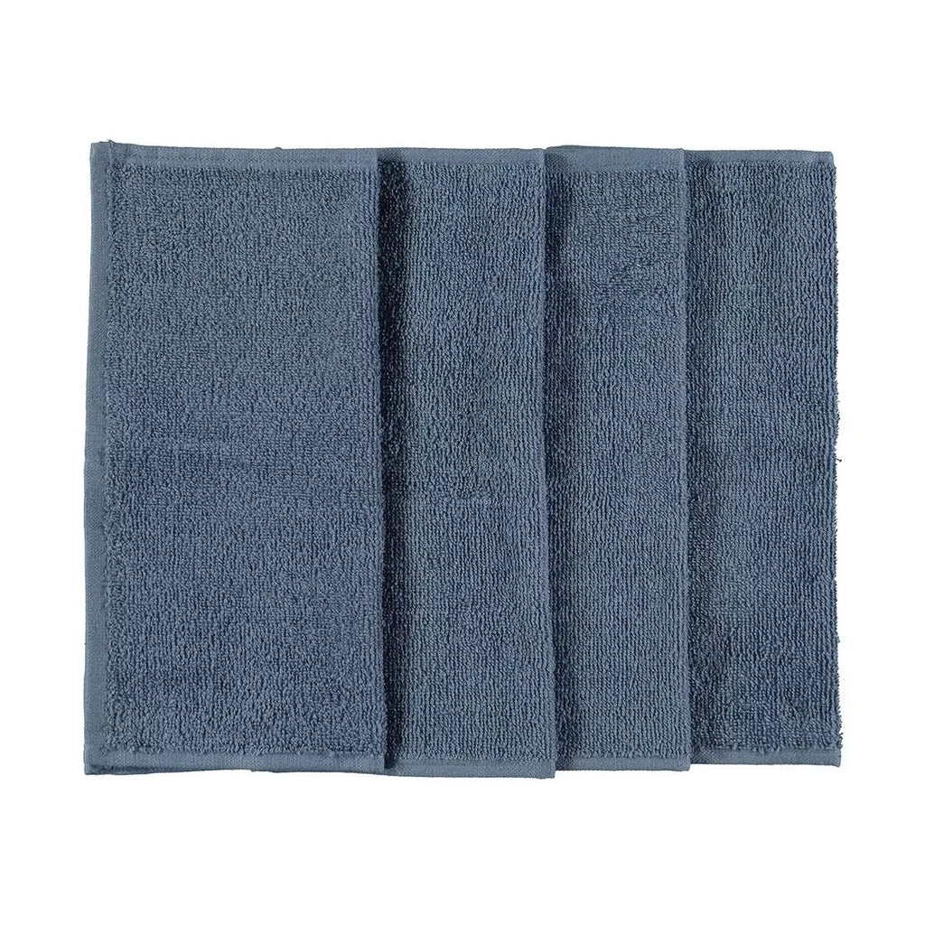 4 Pack Face Washers 100% Cotton Bath Face Towel Soft 30 x 30cm Bulk Face Washers