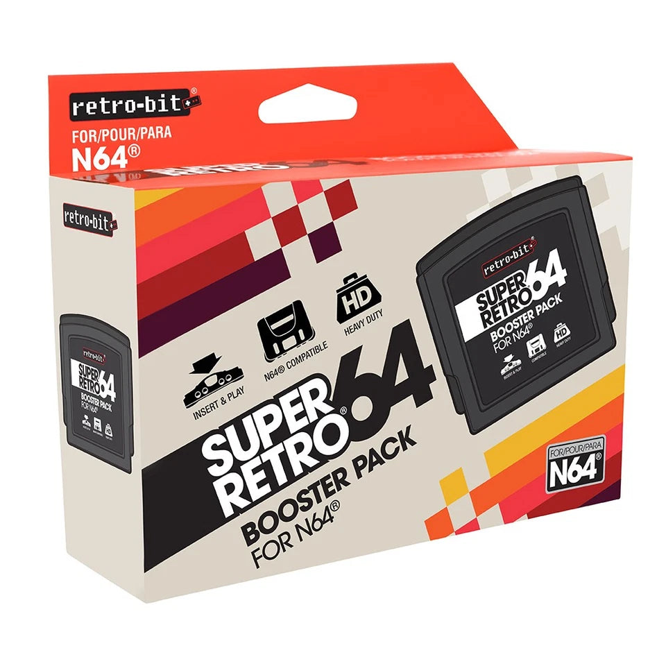 N64 Retro Bit Super Retro 64 RAM Booster Pack for Nintendo 64 NEW