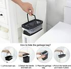 Slim Dustbin Bathroom Garbage Bin Lid Trash Can with Toilet Brush Waste Basket
