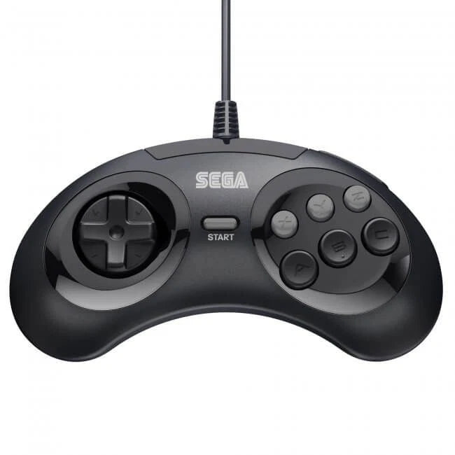 Retro-Bit SEGA Genesis 6-Button Arcade Pad with USB for PC and Mac (Black) NEW