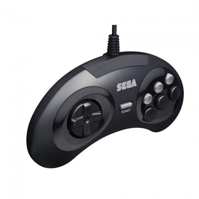 Retro-Bit SEGA Genesis 6-Button Arcade Pad with USB for PC and Mac (Black) NEW