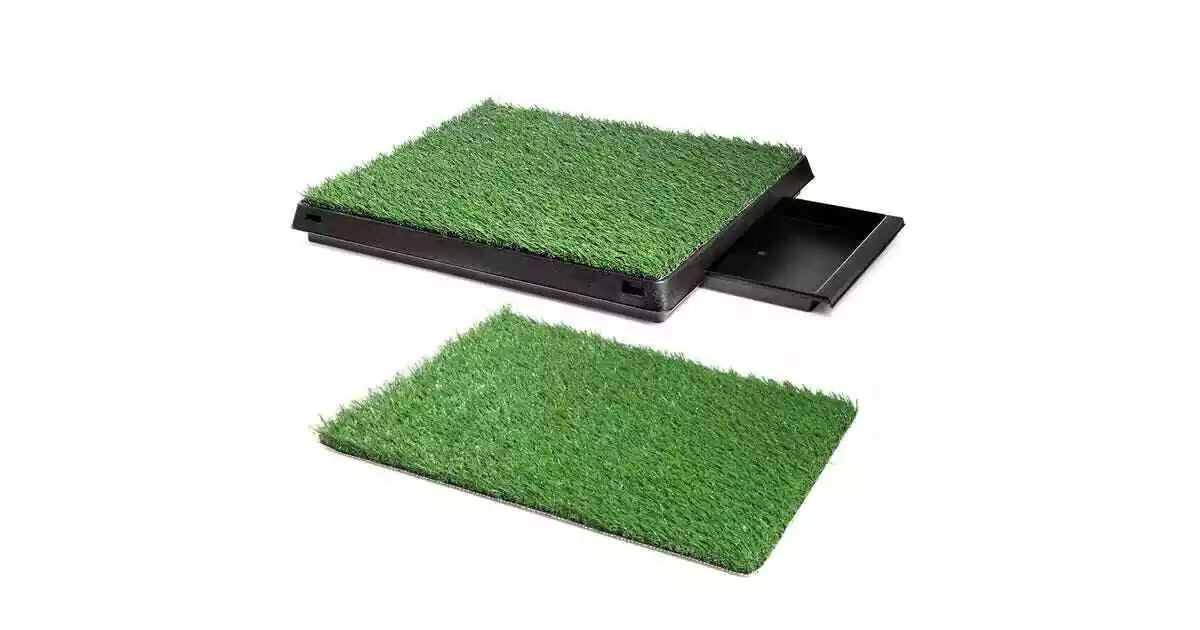 Indoor Dog Pet Potty Portable Training Grass Toilet Pad Tray Artificial Grass AU