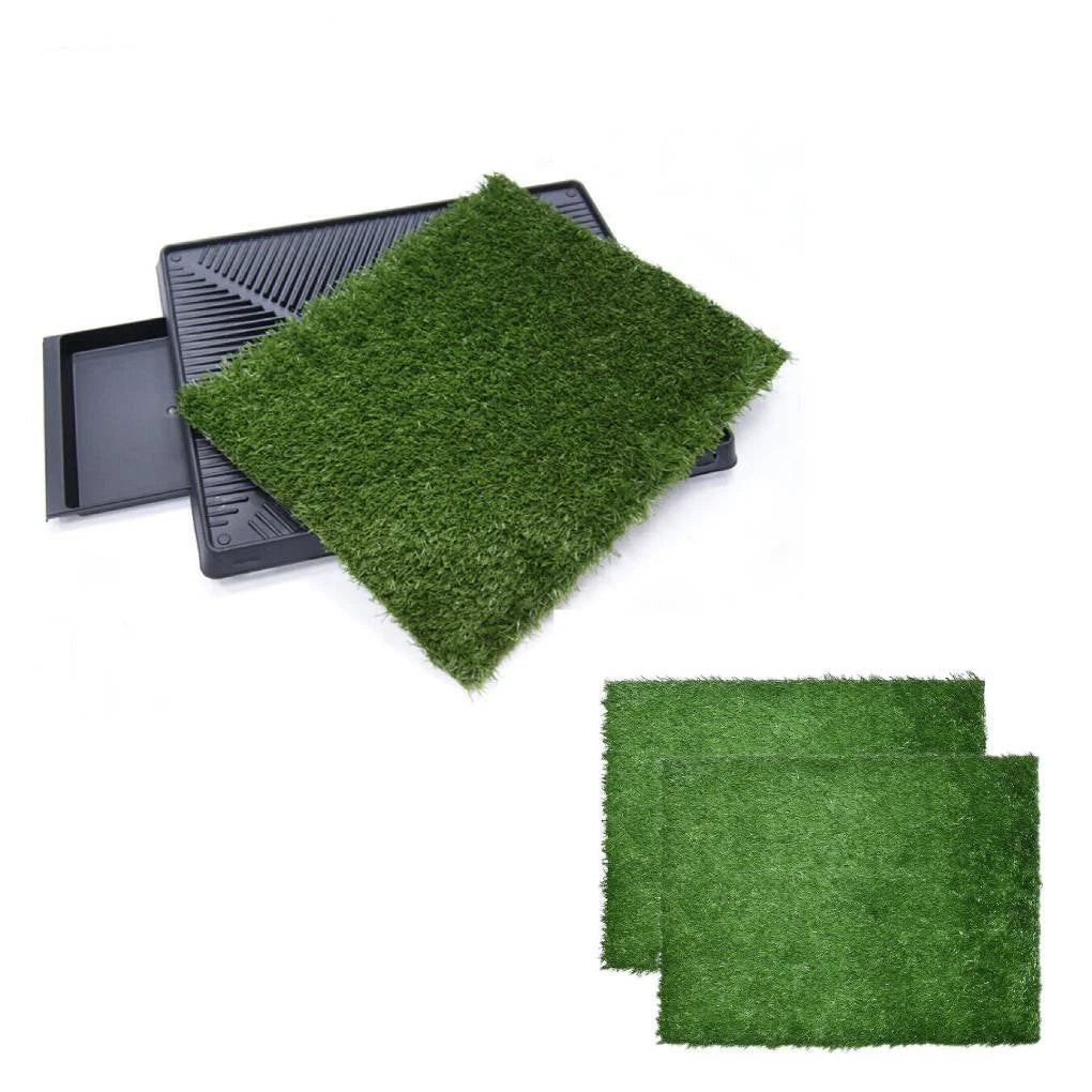 Indoor Dog Pet Potty Portable Training Grass Toilet Pad Tray Artificial Grass AU
