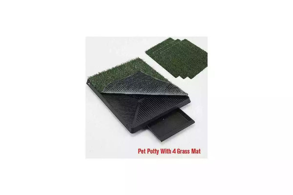 Indoor Dog Pet Potty Portable Training Grass Toilet Pad Tray Artificial Grass AU