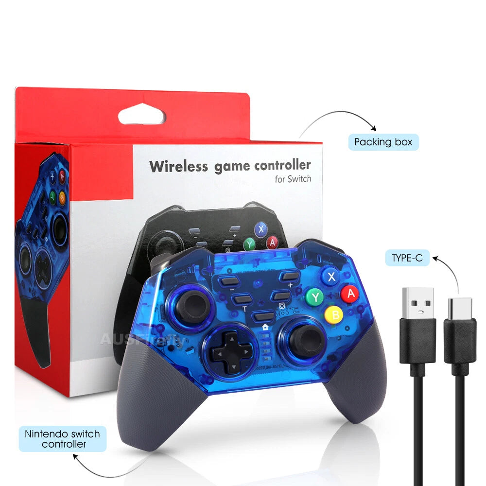 Wireless Controller for Nintendo Switch and PC Pro Bluetooth Gamepad Vibration