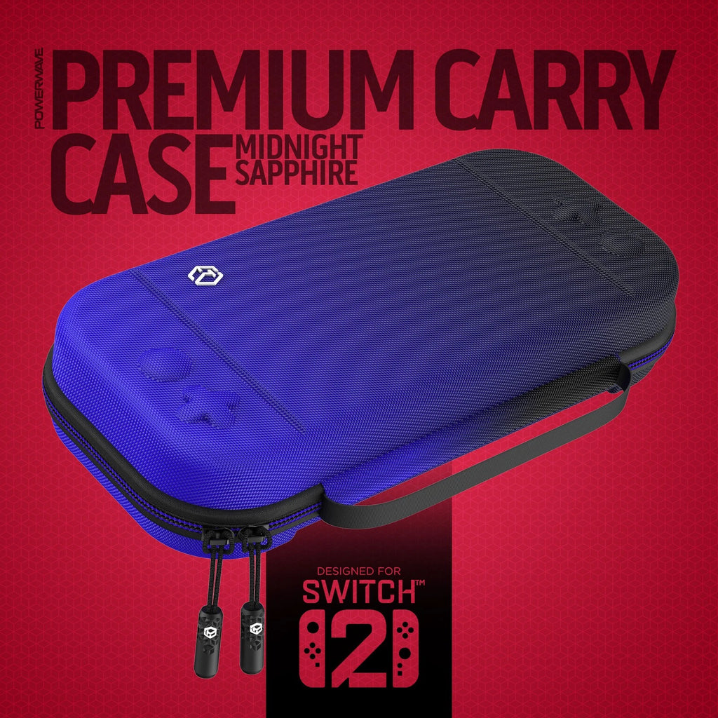 Powerwave Premium Carry Case Midnight Sapphire for Nintendo Switch 2 NEW