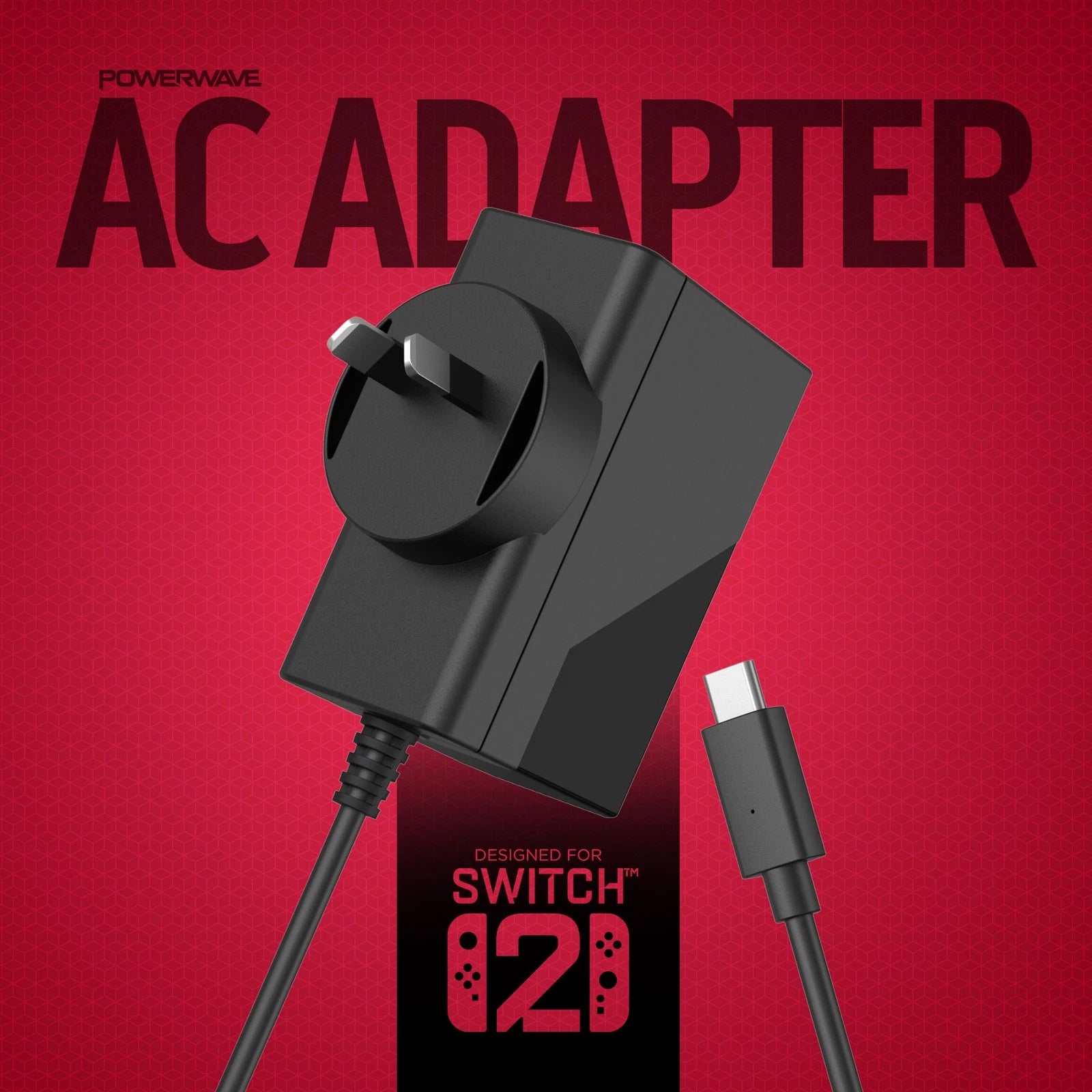 Powerwave AC Adapter for Nintendo Switch 2 Power Cable NEW
