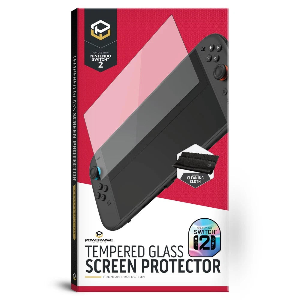 Powerwave Tempered Glass Screen Protector for Nintendo Switch 2 NEW