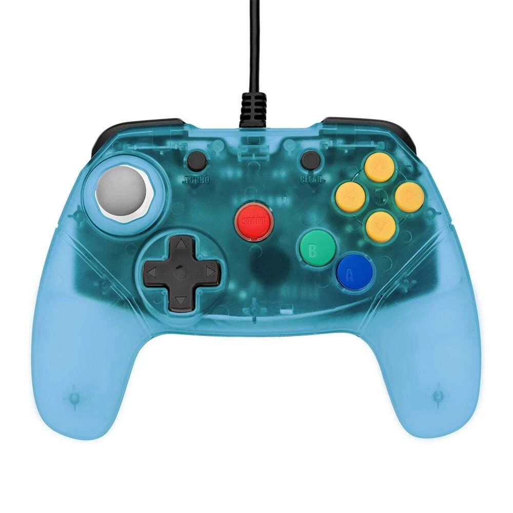 N64 Retro Fighters Brawler64 Gamepad for Nintendo 64 (Blue) NEW