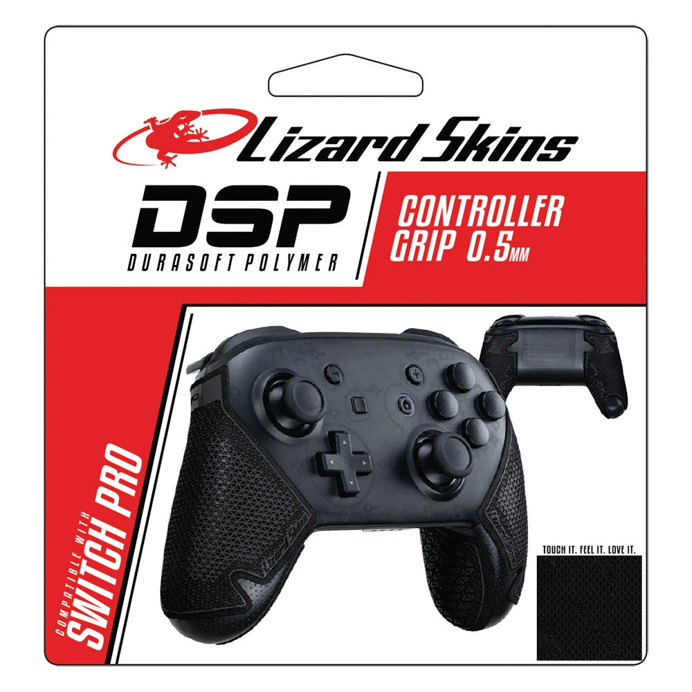 Lizard Skins DSP Skin for Switch Pro Controller (Jet Black) NEW