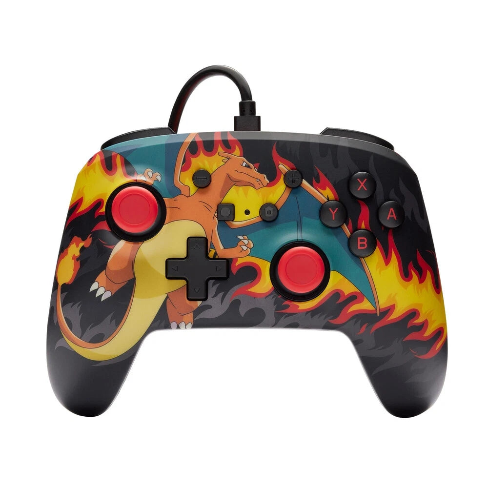 Powera Enhanced Wired Controller for Nintendo Switch (Charizard Firestorm) NEW