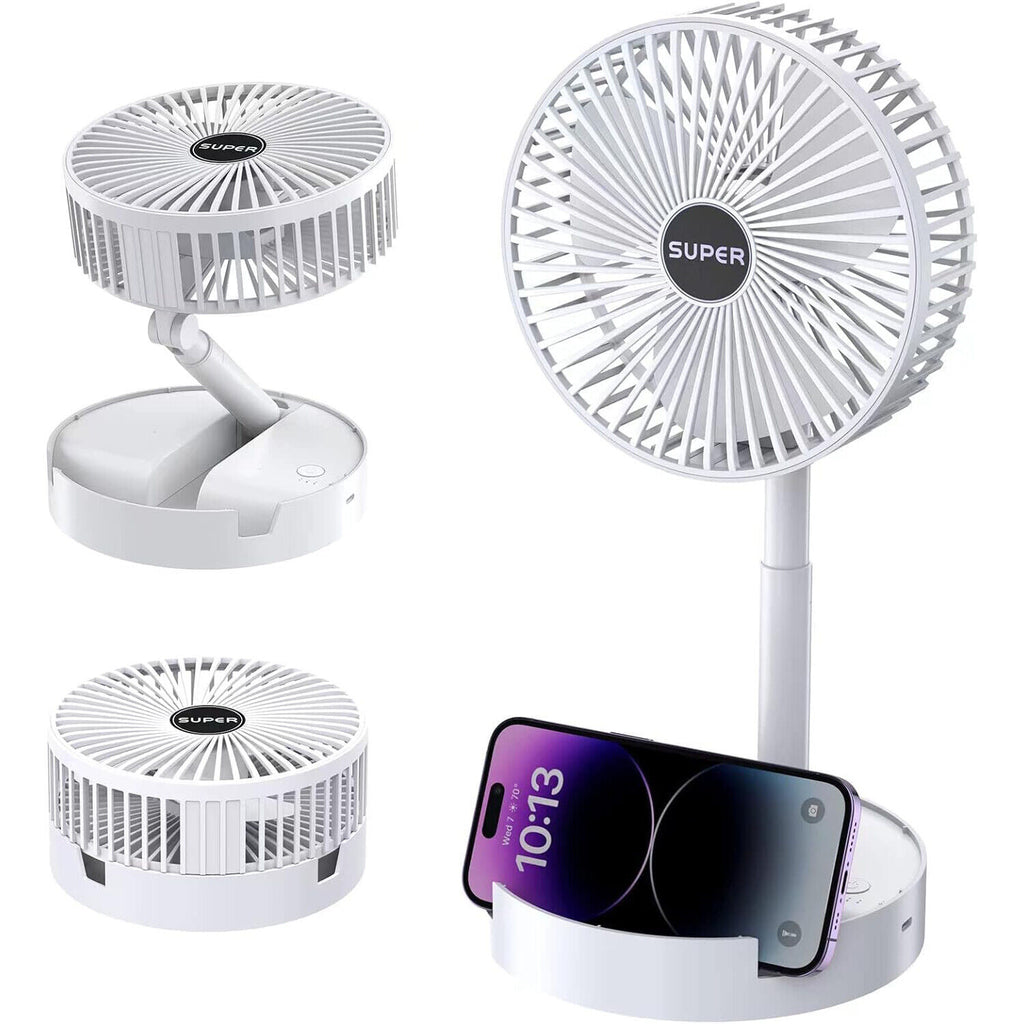 Portable Desk Fan Foldable USB Table Fan Rechargeable Fan Mini Cooling Fans