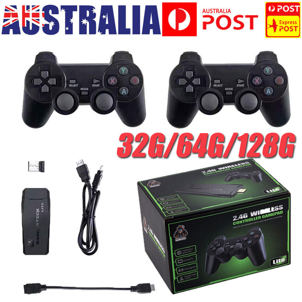 20000+ 4K HDMI TV Video Game Stick Retro Gaming Console W/ 2 Wireless Controller