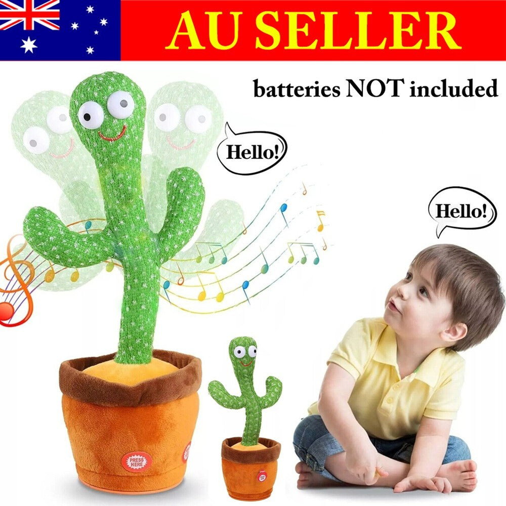 Talking Toy Dancing Cactus Doll Speak Talk Sound Record Repeat Kawaii Funny Toy