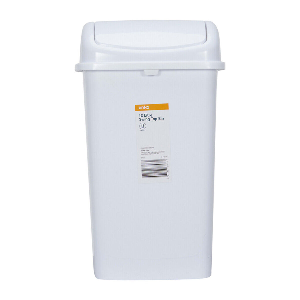 5-55L Rubbish Bin Kitchen Home Garbage Dust Waste Trash Plastic Lid Bin S-Large