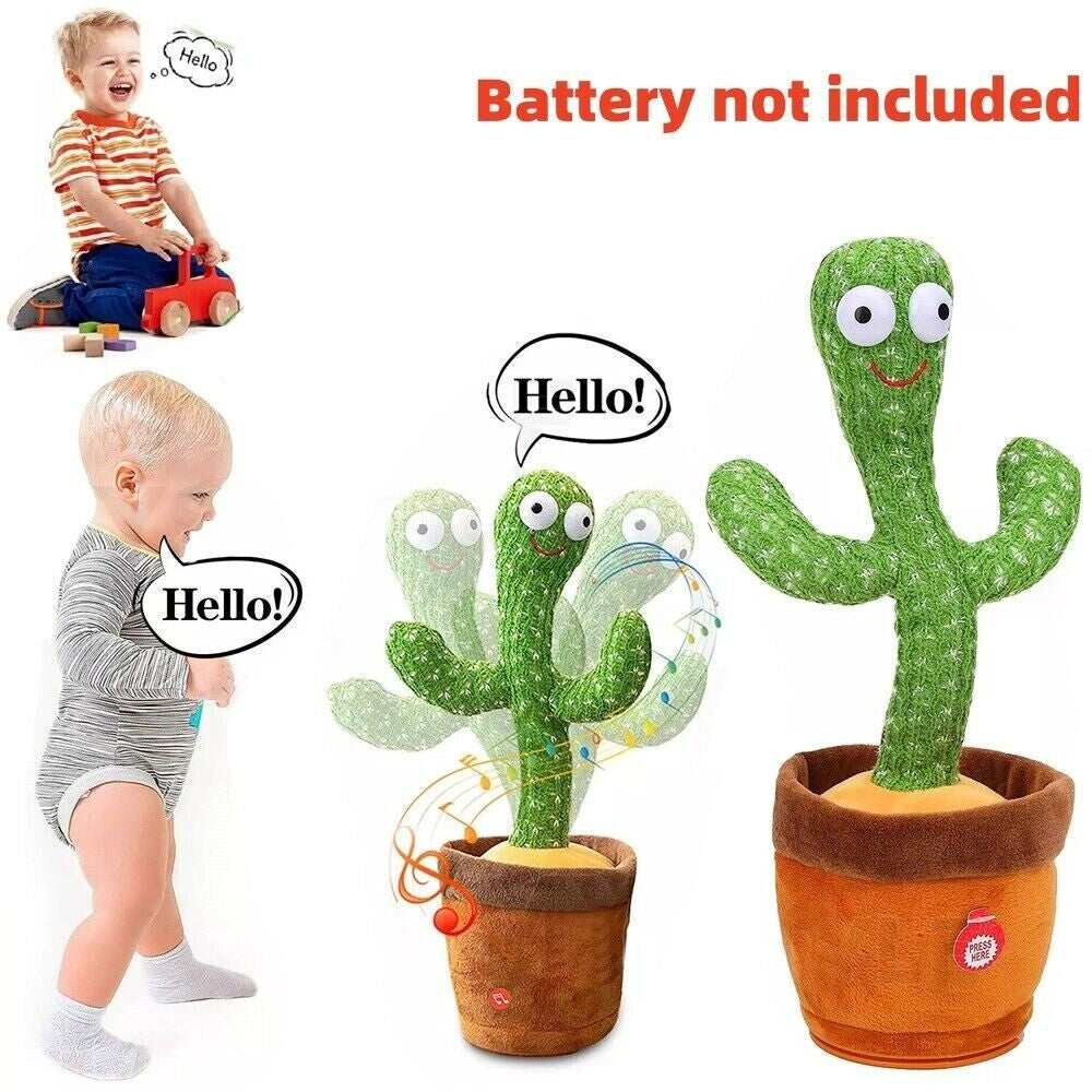 Talking Toy Dancing Cactus Doll Speak Talk Sound Record Repeat Kawaii Funny Toy