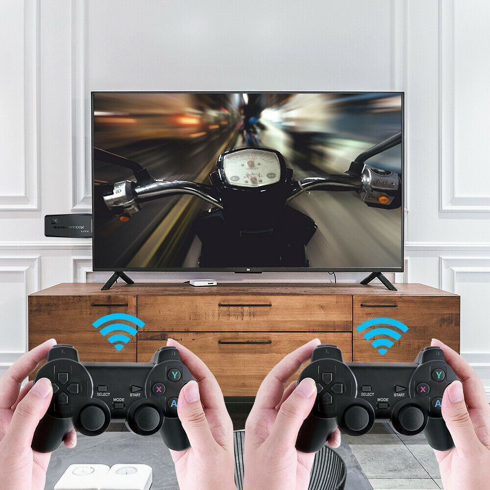 20000+ 4K HDMI TV Video Game Stick Retro Gaming Console W/ 2 Wireless Controller